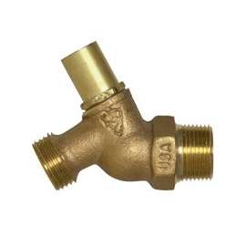 Arrowhead Brass 351LSLF Non-Kink Hose Bibb, 3/4 x 3/4 in MIP x Hose, Nylon Softgoods