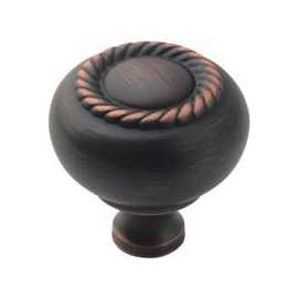 Amerock BP53471ORB Cabinet Knob, 1-1/4 in Projection, Zinc, Oil-Rubbed Bronze