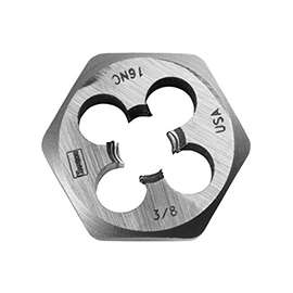 IRWIN 9439 Machine Screw Dies, 7/16-14 Thread, NC, Right Hand Thread, HCS