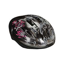 Kent 97537 Lotus Flower Design, V-10 Bicycle Helmet, Black, For 23 to 25 in Head Size and 14 and Up Years Adult