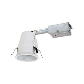 Halo E4RTATSB Recessed Housing, 4-1/4 in Ceiling Opening, Recessed Mounting, Steel