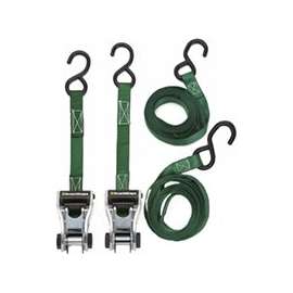 SmartStrap 338 Tie-Down, 500 lb Weight Capacity, 10 ft L, Steel End Fitting, Polyester