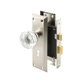 Defender Security E 2496 Door Lock Set, Keyed Key, Steel, Satin