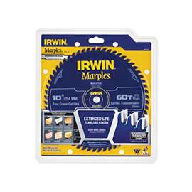 IRWIN 1807369 Circular Saw Blade, 10 in Dia, Carbide Cutting Edge, 5/8 in Arbor