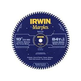 IRWIN 1807381 Circular Saw Blade, 10 in Dia, Carbide Cutting Edge, 5/8 in Arbor