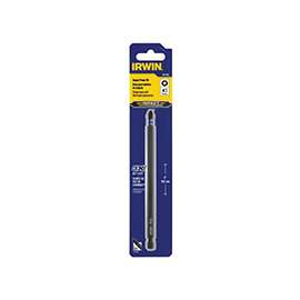 IRWIN 1837466 Power Bit, #3 Drive, Phillips Drive, 1/4 in Shank, Hex Shank, S2 Steel