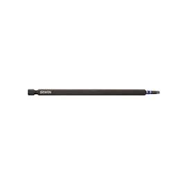 IRWIN 1837483 Power Bit, #2 Drive, Square Recess Drive, 1/4 in Shank, Hex Shank, S2 Steel