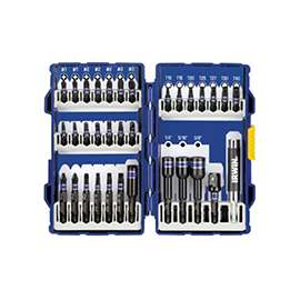 IRWIN 1840315 Fastener Drive Set, Steel, Black Oxide, 33-Piece