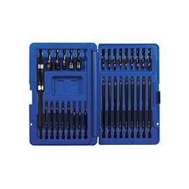 IRWIN 1840392 Screwdriver Bit Set, Steel, Black Oxide, 47-Piece