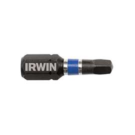 IRWIN 1837381 Insert Bit, #2 Drive, Square Recess Drive, 1/4 in Shank, Hex Shank, S2 Steel