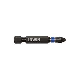 IRWIN 1837453 Power Bit, #2 Drive, Phillips Drive, 1/4 in Shank, Hex Shank, S2 Steel