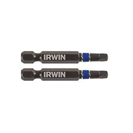 IRWIN 1837485 Power Bit, #3 Drive, Square Recess Drive, 1/4 in Shank, Hex Shank, S2 Steel