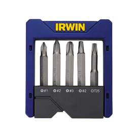 IRWIN 1866972 Power Bit Set, Steel, 5-Piece