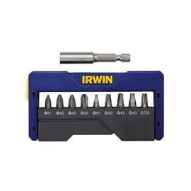 IRWIN 1866979 Insert Bit Set, Steel, 10-Piece