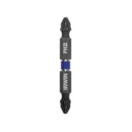IRWIN 1870983 Power Bit, #2 Drive, Phillips Drive, 1/4 in Shank, Hex Shank, Steel