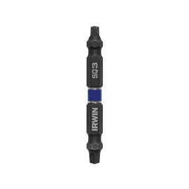 IRWIN 1870987 Power Bit, #3 Drive, Square Recess Drive, 1/4 in Shank, Hex Shank, Steel