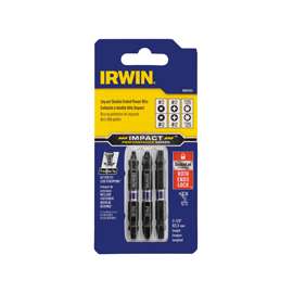 IRWIN 1892092 Double-Ended Impact Bit Set, Steel, 3-Piece