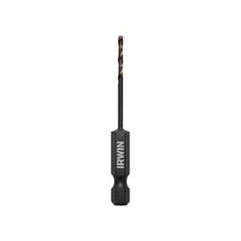 IRWIN 1871022 Impact Drill Bit Impact Drill Bit, Spiral Flute, 11/16 in L Flute, Hex Shank, 1/4 in Dia Shank