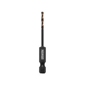 IRWIN 1871023 Impact Drill Bit Impact Drill Bit, Spiral Flute, 3/4 in L Flute, Hex Shank, 1/4 in Dia Shank