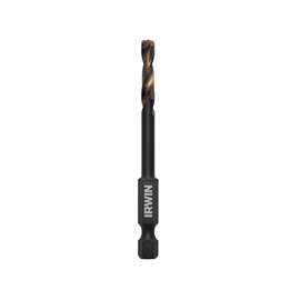 IRWIN 1871028 Impact Drill Bit Impact Drill Bit, Spiral Flute, 1-1/16 in L Flute, Hex Shank, 1/4 in Dia Shank