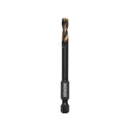 IRWIN 1871029 Impact Drill Bit Impact Drill Bit, Spiral Flute, 1-1/16 in L Flute, Hex Shank, 1/4 in Dia Shank