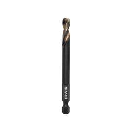 IRWIN 1871041 Impact Drill Bit Impact Drill Bit, Spiral Flute, 2-1/2 in L Flute, Hex Shank, 1/4 in Dia Shank