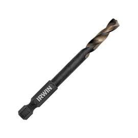 IRWIN 1892841 Impact Drill Bit Impact Drill Bit, Spiral Flute, 1-1/16 in L Flute, Hex Shank, 1/4 in Dia Shank