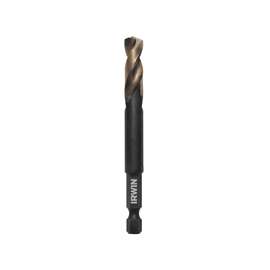 IRWIN 1892842 Impact Drill Bit Impact Drill Bit, Spiral Flute, 3 in L Flute, Hex Shank, 1/4 in Dia Shank
