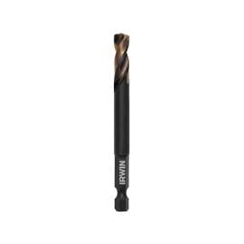 IRWIN 1892843 Impact Drill Bit Impact Drill Bit, Spiral Flute, 2-3/4 in L Flute, Hex Shank, 1/4 in Dia Shank