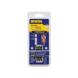 IRWIN Impact SCREW-GRIP 1876224 Double-Ended Screw Extractor Set, HSS, 3-Piece
