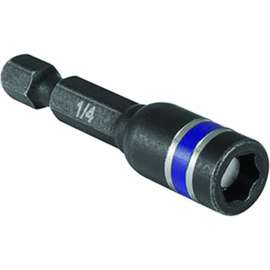 IRWIN 1899937 Nutsetter, 1/2 in Drive, Lobular Drive, 1/4 in L Shank, Hex Shank