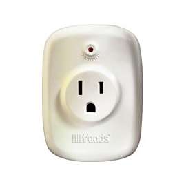 Woods 546500 1-Way Surge Protector, 1 Outlet, White
