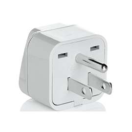 CONAIR Travel Smart NWG3C Grounded Adapter Plug, White