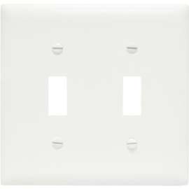 WHT 2G 2TOG Wall Plate