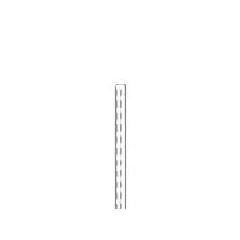 ProSource Adjustable Length, Dual Track Wall Standard, 25-1/2 In L X 1 In W, Steel, White