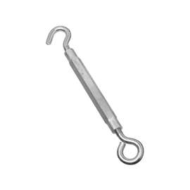 National Hardware 2172BC Series N221-903 Turnbuckle, 320 lb Weight Capacity, Hook Fitting A, Eye Fitting B, Aluminum