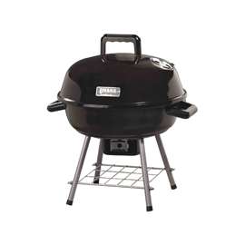 Omaha Kettle Tabletop Charcoal Grill With Handle, 138 Sq-In 14-1/2 In D X 18- 1/2 In H, Steel