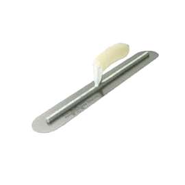 Marshalltown MXS20FR Finishing Trowel, Tempered Blade, Curved Handle, Spring Steel Blade, Gray Handle