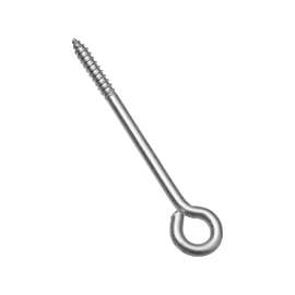 National Hardware N220-780 Lag Screw Eye, 1/4 in Thread, 1-1/2 in L Thread, 1/2 in ID Dia Eye, Stainless Steel