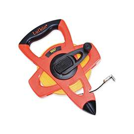 Cresent Lufkin FE050 Tape Measure, 50 ft L x 1/2 in W Blade, Fiberglass Blade, Orange