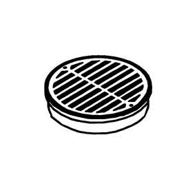 NDS 0660SDB Drop-In Drain Grate, PVC