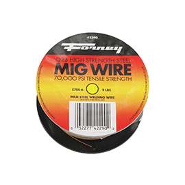 Forney 42290 MIG Welding Wire, 0.024 in Dia, Mild Steel Spool