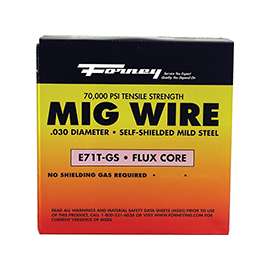 Forney 42300 MIG Welding Wire, 0.03 in Dia, Mild Steel Spool