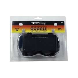 Forney 55320 Welding Goggles, Glass Lens, #5 Lens, Clear Lens, Black/Green Frame