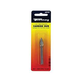 Forney 60127 Burr, Tungsten Carbide Cutting Edge, Tree Pointed Shank, 1/4 in Shank