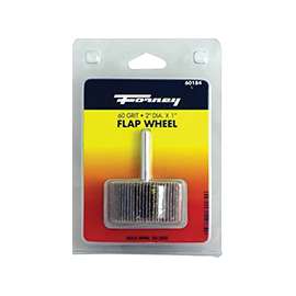 Forney 60184 Shank Mounted Flap Wheel, 1/4 in Arbor, 120-Grit, Aluminum Oxide, 3 in Dia