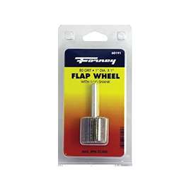 Forney 60191 Shank Mounted Flap Wheel, 1/4 in Arbor, 80-Grit, Aluminum Oxide, 1 in Dia