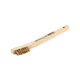 Forney 70490 Scratch Brush, Long Handle, Brass Bristle