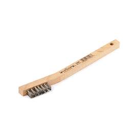 Forney 70506 Scratch Brush, Long Handle, Stainless Steel Bristle