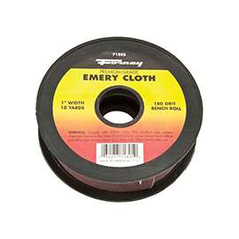 Forney 71805 Bench Roll, 180-Grit, Premium, Aluminum Oxide, 10 yd L
